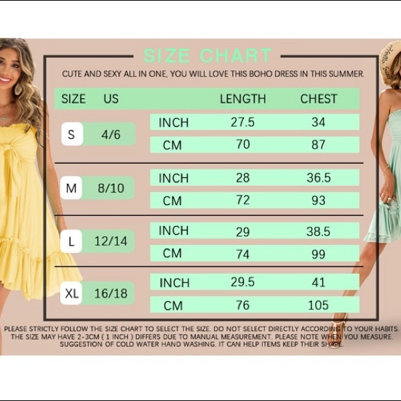 ✨NEW LISTING✨ Women's Green Boho Beach Sleeveless Tie Front Mini Tube Top Dress - Picture 6 of 6